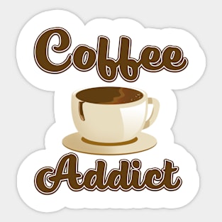 Coffee Addict Sticker